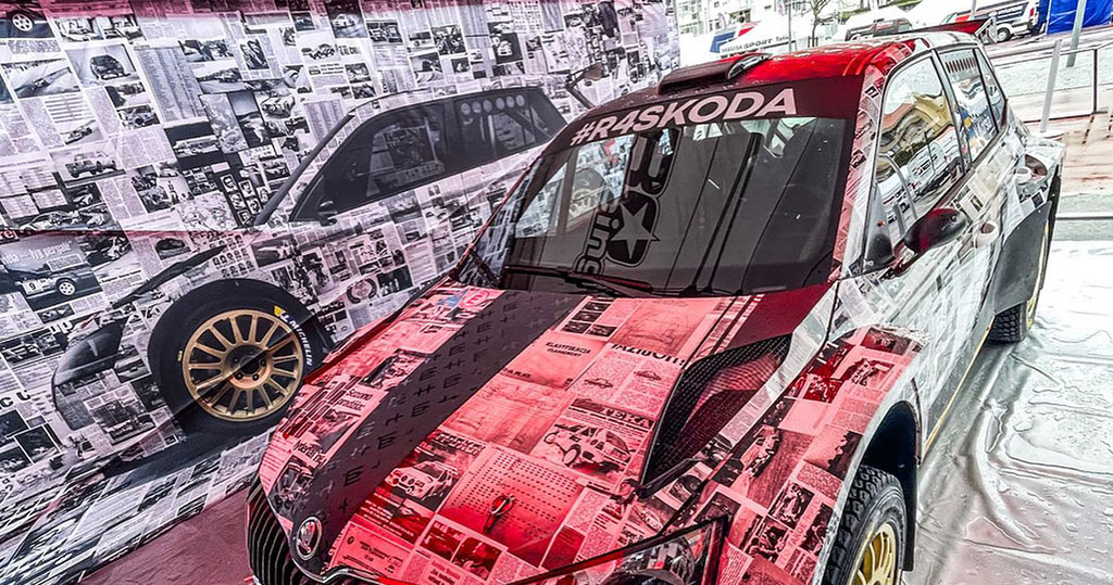 Vienas iš dviejų ProRacing Škoda Fabia Rally2-kit automobilių