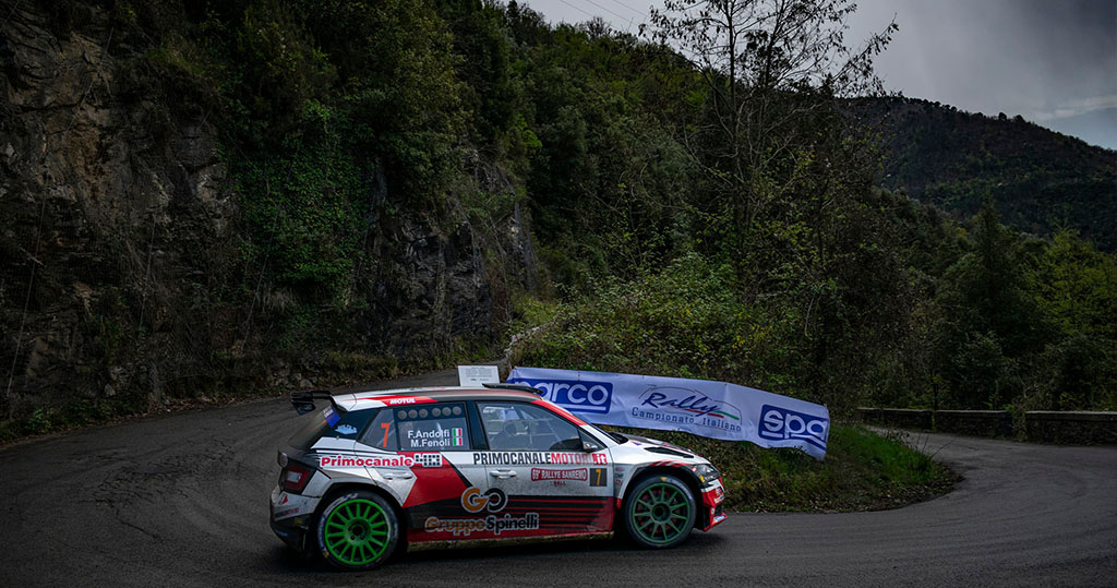 Ralio nugalėtojai F.Andolfi / M.Fenoli - Škoda Fabia Rally2 Evo 