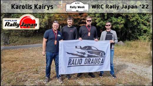 Karolis Kairys Ralio Draugai WRC Rally Japan