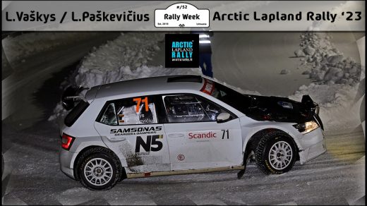 Linas Vaškys Arctic Lapland Rally