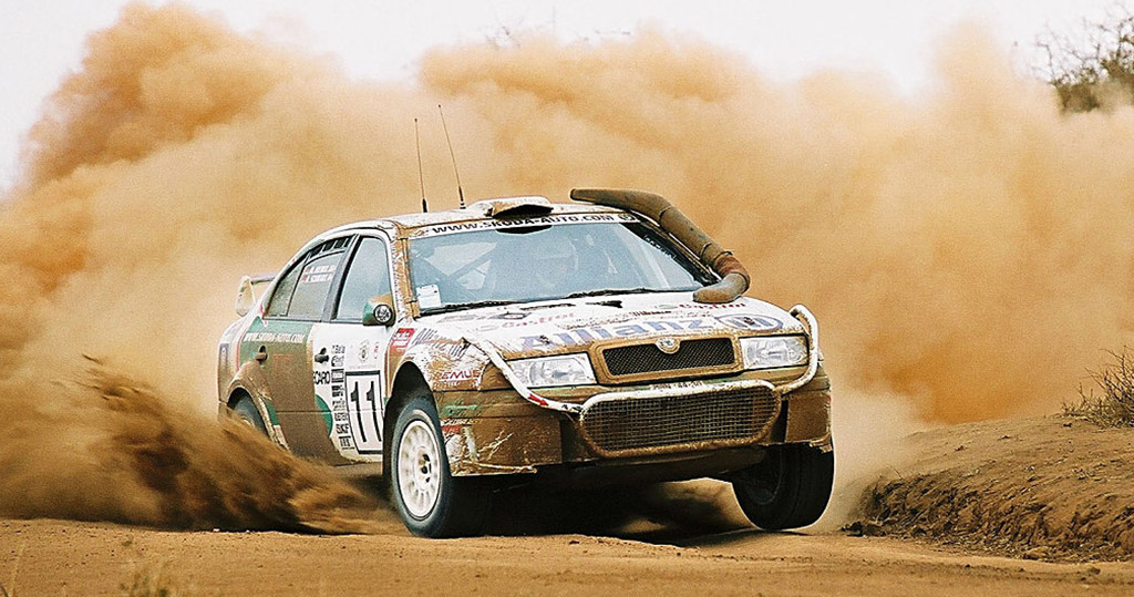 This tank achieved Škoda's only overall WRC podium at the 2003 Safari Rally