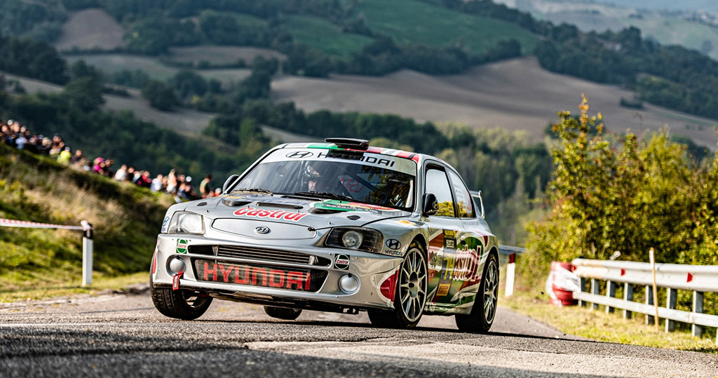 Rally Legends 2022 metais ir Miotto Marcello už Hyundai Accent WRC vairo